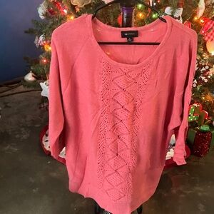 AB Studio Coral Knit Top
